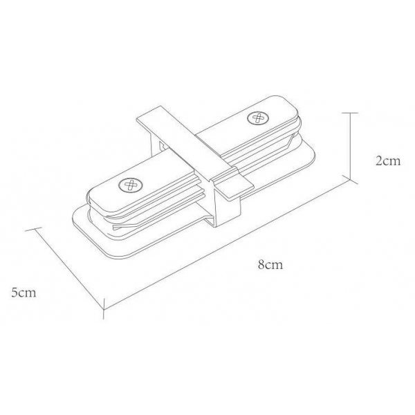 Коннектор прямой Arte Lamp Track Accessories A130106 Коннектор прямой Arte Lamp Track Accessories A130106