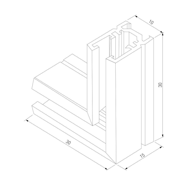Коннектор L-образный Elektrostandard Mini Magnetic 85179/00 a065639 Коннектор L-образный Elektrostandard Mini Magnetic 85179/00 a065639