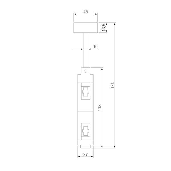 Декоративная стойка двойная Elektrostandard Esthetic Magnetic 85144/00 a065436 Декоративная стойка двойная Elektrostandard Esthetic Magnetic 85144/00 a065436