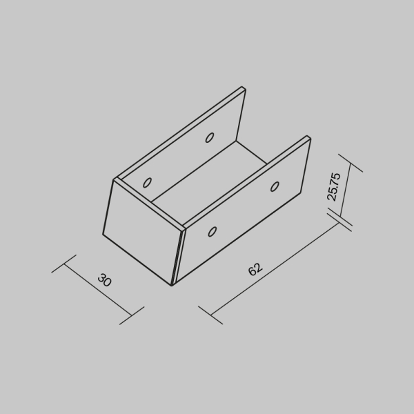 Заглушка к профилю Elasity IP Maytoni Outdoor Elasity IP O-TR001-EC-W