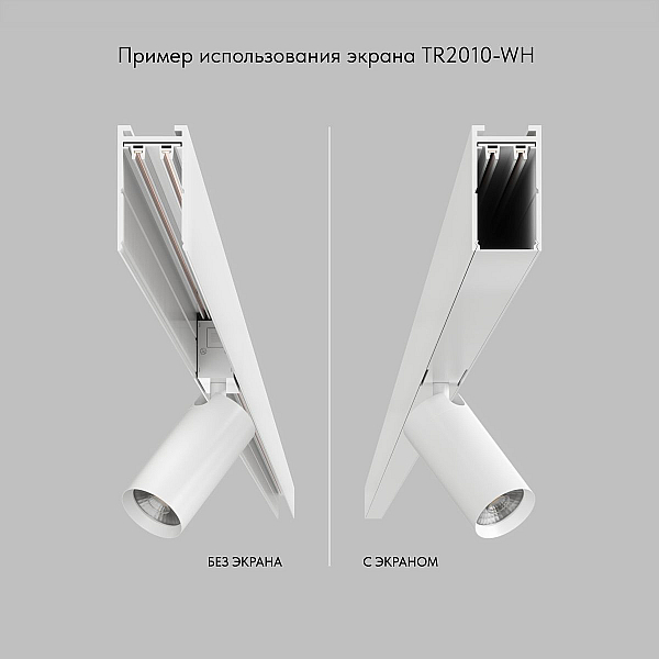 Экран для шинопровода Denkirs Smart TR2010-WH