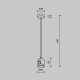 Крепление потолочное Maytoni Technical Accessories for tracks Flarity TRA158C-IPC1-BS