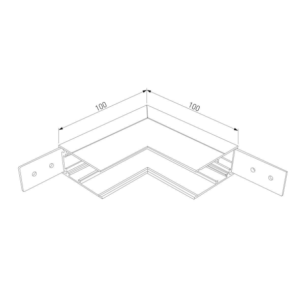 Коннектор угловой для накладного шинопровода Elektrostandard Slim Magnetic 85091/00 a061238 Коннектор угловой для накладного шинопровода Elektrostandard Slim Magnetic 85091/00 a061238