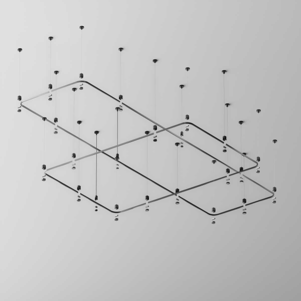 Радиусный коннектор для шинопровода Flarity черный Maytoni Technical FLARITY Accessories for tracks Flarity TRX154-RC80-B