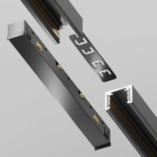 Коннектор питания прямой Exility X, черный Maytoni Technical EXILITY X Accessories for tracks Exility X TRA239PC-42B