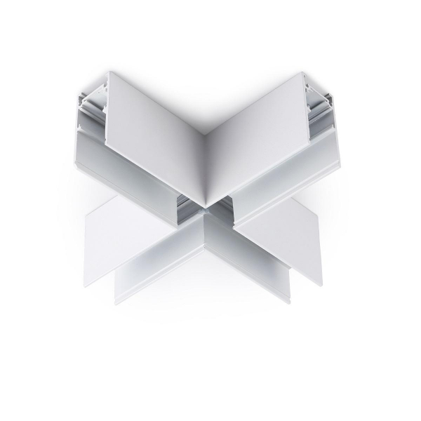 Коннектор X-образный для накладного шинопровода Ambrella light Track System Magnetic GL3375 Коннектор X-образный для накладного шинопровода Ambrella light Track System Magnetic GL3375