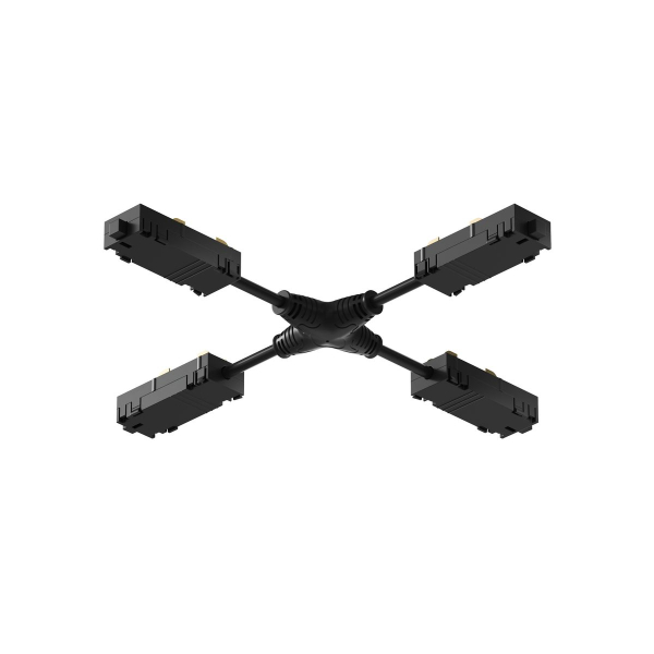 Коннектор X-образный гибкий Denkirs Smart TR2116-BK