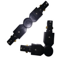 Коннектор поворотный две фазы Elvan 00000013423 Kon-R-BK-2Line