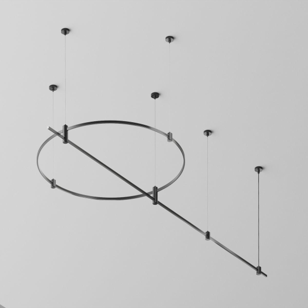 Основание на тросовых подвесах Hang для трековых светильников Maytoni Technical Flarity TFC-Flar-H05-B