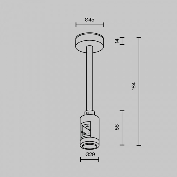 Крепление потолочное Maytoni Technical Accessories for tracks Flarity TRA156C-SL1-BS Крепление потолочное Maytoni Technical Accessories for tracks Flarity TRA156C-SL1-BS