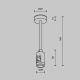 Крепление потолочное Maytoni Technical Accessories for tracks Flarity TRA156C-SL1-BS