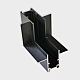 Коннектор L-образный вертикальный Italline Atom IT012-5033 black