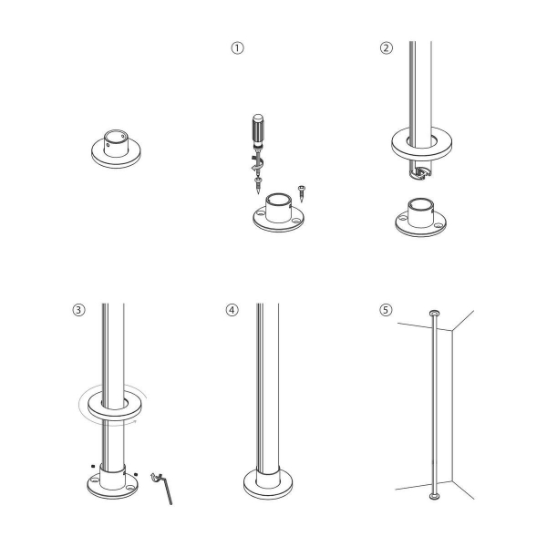 Крепление напольно-потолочное Elektrostandard Mini Magnetic 85203/00 a067291 Крепление напольно-потолочное Elektrostandard Mini Magnetic 85203/00 a067291