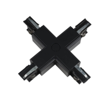 Соединитель для шинопроводов Х-образный Uniel UBX-A41 Black 09748