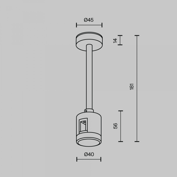 Крепление потолочное Short 138мм Maytoni Technical TRA156C-IPCL1-PT Крепление потолочное Short 138мм Maytoni Technical TRA156C-IPCL1-PT