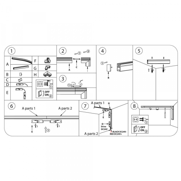 Коннектор гибкий Lightstar Linea 506157 Коннектор гибкий Lightstar Linea 506157