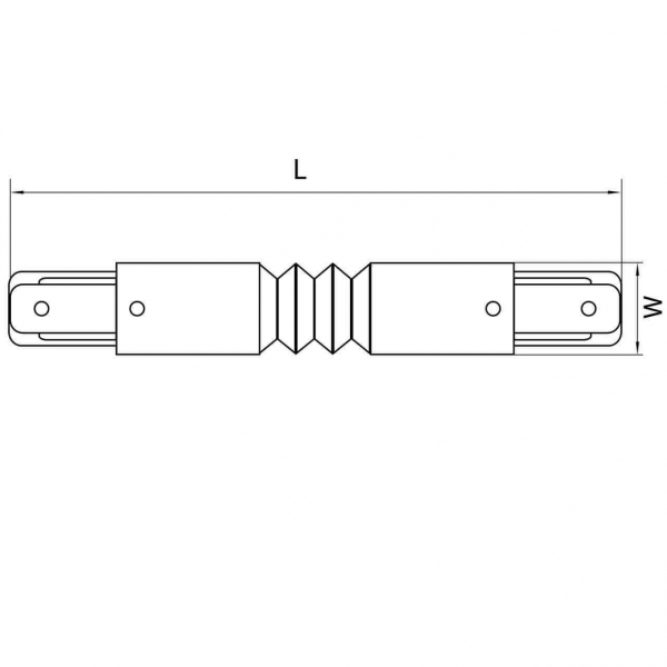 Коннектор гибкий Lightstar Barra 502157 Коннектор гибкий Lightstar Barra 502157
