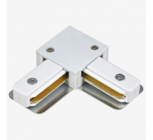 Коннектор L-образный Hesby Lighting Skylite для накладного шинопровода 220В, белый HSBL_0030