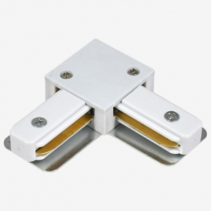 Коннектор L-образный Hesby Lighting Skylite для накладного шинопровода 220В, белый HSBL_0030