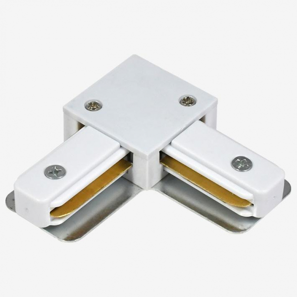 Коннектор L-образный Hesby Lighting Skylite для накладного шинопровода 220В, белый HSBL_0030 Коннектор L-образный Hesby Lighting Skylite для накладного шинопровода 220В, белый HSBL_0030