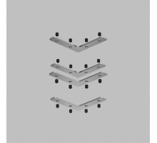 Соединитель угловой Denkirs SMART SLOTT TR2019-AL