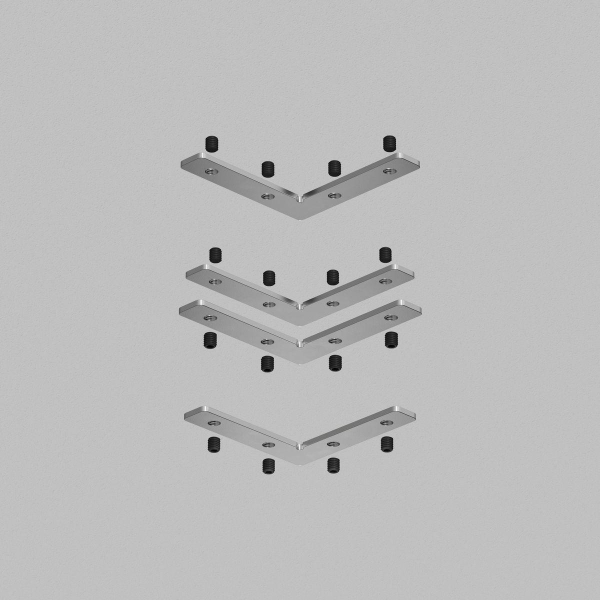 Соединитель угловой Denkirs SMART SLOTT TR2019-AL