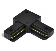 Коннектор L-образный Hesby Lighting Skylite для  накладного шинопровода 220В, чёрный HSBL_0005