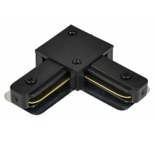 Коннектор L-образный Hesby Lighting Skylite для  накладного шинопровода 220В, чёрный HSBL_0005