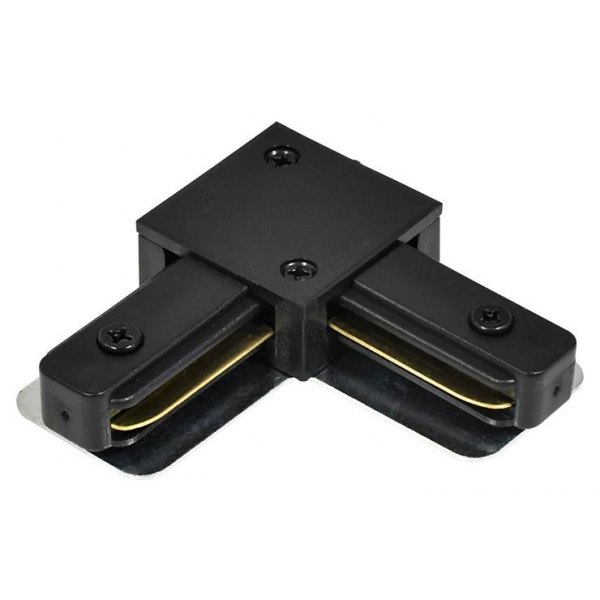 Коннектор L-образный Hesby Lighting Skylite для накладного шинопровода 220В, чёрный HSBL_0005 Коннектор L-образный Hesby Lighting Skylite для накладного шинопровода 220В, чёрный HSBL_0005