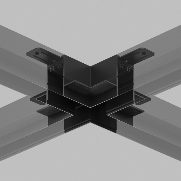 Коннектор X-образный Denkirs Smart TR2114-BK