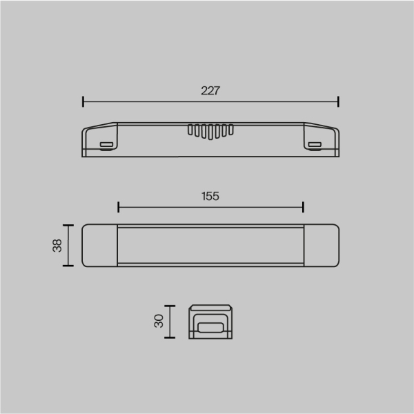Блок питания Maytoni Technical Power Supply Magnetic TRA160DR-150W-S