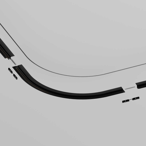 Коннектор радиусный Maytoni Technical Accessories for tracks Levity TRA184-R600-12B Коннектор радиусный Maytoni Technical Accessories for tracks Levity TRA184-R600-12B