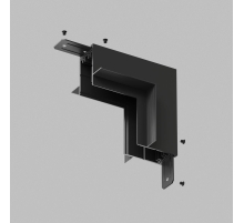 Коннектор L-образный стена-потолок Denkirs Smart TR2118-BK