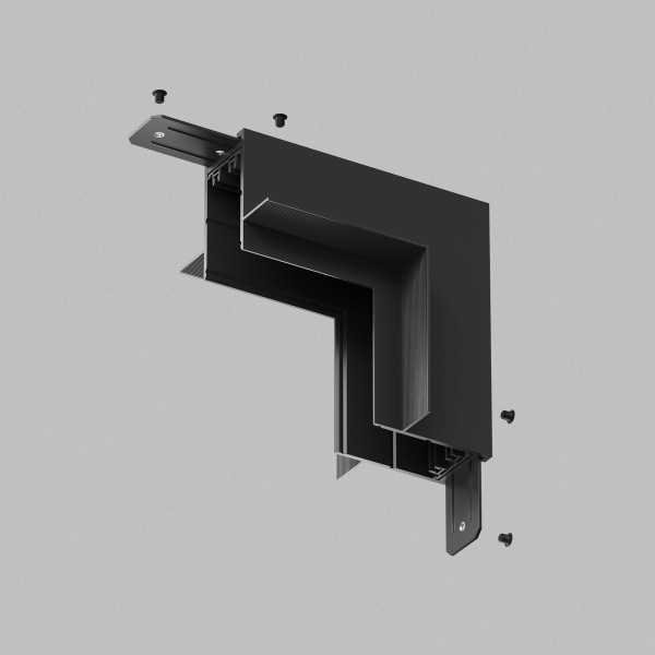 Коннектор L-образный стена-потолок Denkirs Smart TR2118-BK