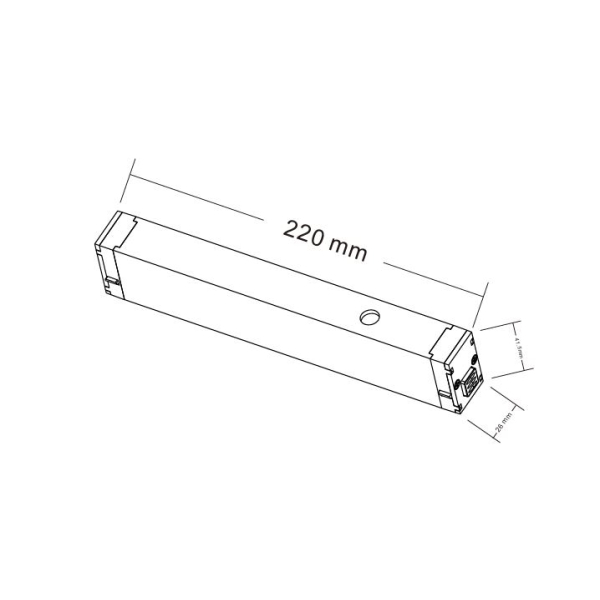 Адаптер для шинопровода Crystal Lux CLT 0.205 08 BL
