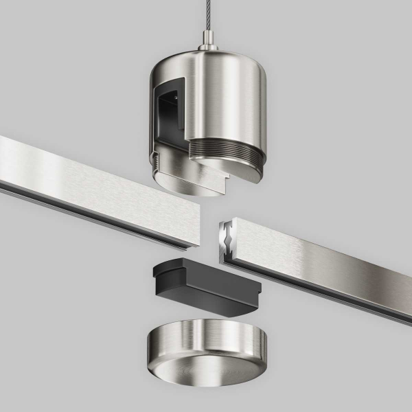 Подвес тросовый Hang с прямым коннектором питания Maytoni Technical TRA157SW-IPC1-PT Подвес тросовый Hang с прямым коннектором питания Maytoni Technical TRA157SW-IPC1-PT