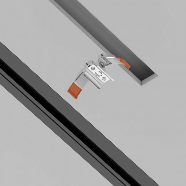 Пружинный держатель для встраиваемого шинопровода Maytoni Accessories for tracks TRA002HR-11B Пружинный держатель для встраиваемого шинопровода Maytoni Accessories for tracks TRA002HR-11B