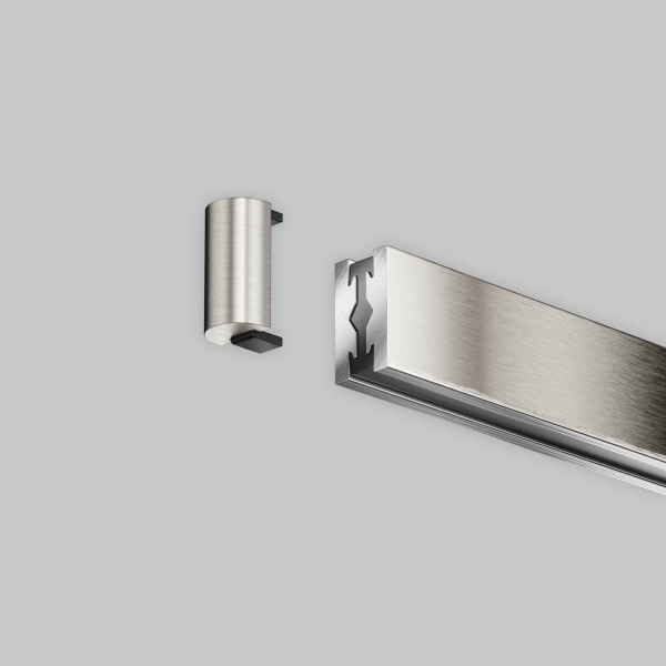 Заглушка торцевая для шинопровода Flarity,1 шт., платина Maytoni Technical FLARITY Accessories for tracks Flarity TRA154EC-PT