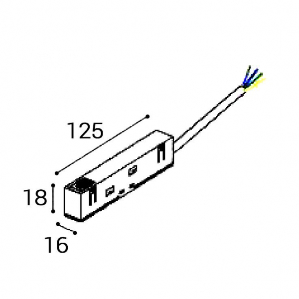 Коннектор питания Italline Atom IT012-5039 black Коннектор питания Italline Atom IT012-5039 black