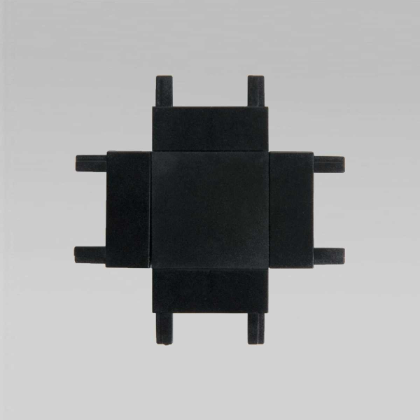 Соединитель четырёхсторонний для накладного шинопровода Elektrostandard Flat Magnetic 85003/00 черный a063738