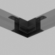 Коннектор L-образный потолок-потолок Denkirs Smart TR2112-BK