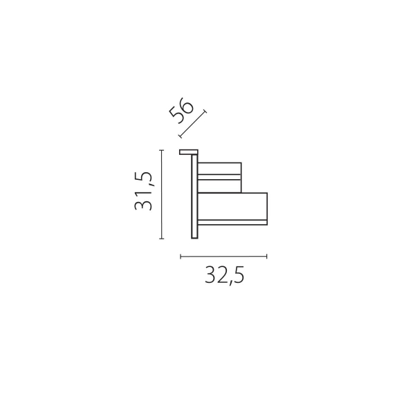 Заглушка боковая встраиваемая к треку 5030xx-R Quattro Lightstar 503167-R