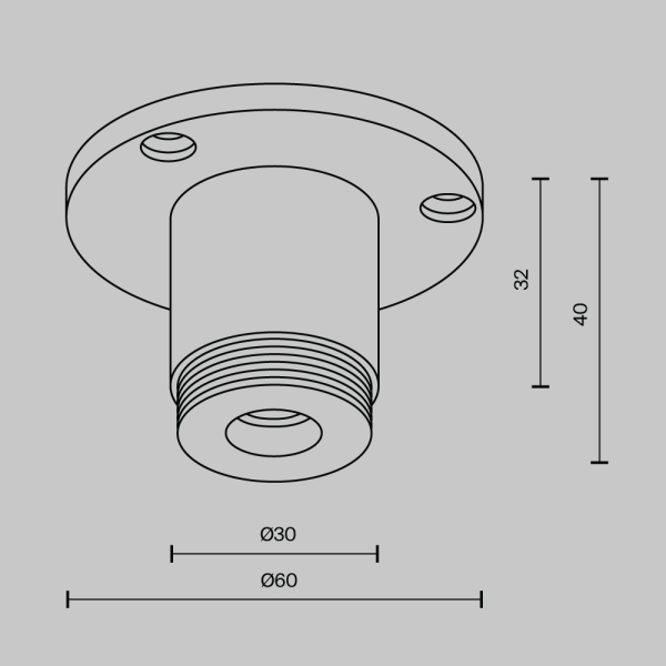 Аксессуар Maytoni Technical CA022BO-B