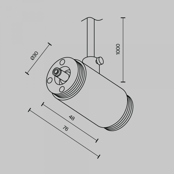 Аксессуар Maytoni Technical CA013IC-P-B Аксессуар Maytoni Technical CA013IC-P-B