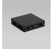 Соединитель четырёхсторонний для накладного шинопровода Elektrostandard Flat Magnetic 85003/00 черный a063738