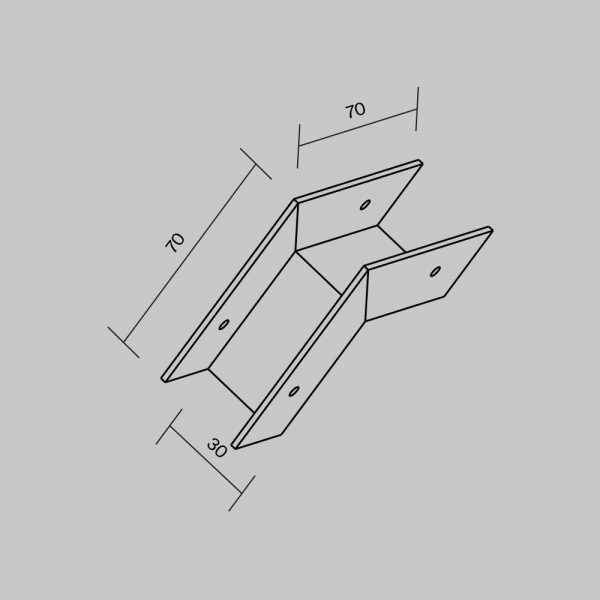 Коннектор L-образный внешний Maytoni Elasity IP O-TR001-OC Коннектор L-образный внешний Maytoni Elasity IP O-TR001-OC