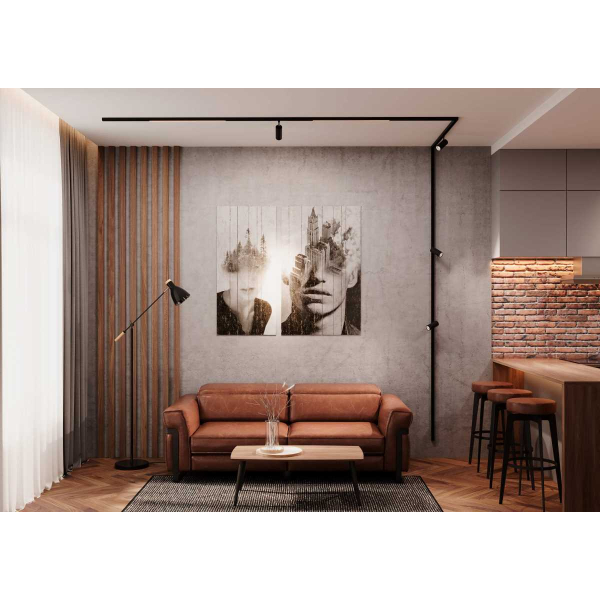 Шинопровод магнитный накладной Crystal Lux CLT 0.114 01 L2000 BL