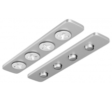 Соединитель Hesby Lighting ElDeko для шинопровода под натяжной потолок, серебристый, 2 шт HSBL_0074