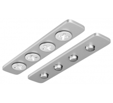 Соединитель Hesby Lighting ElDeko для шинопровода под натяжной потолок, серебристый, 2 шт HSBL_0074
