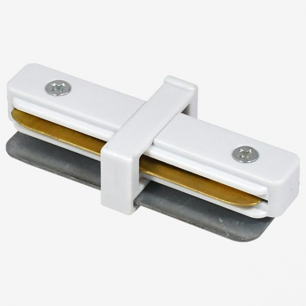 Коннектор прямой Hesby Lighting Skylite для накладного шинопровода 220В, белый HSBL_0029 Коннектор прямой Hesby Lighting Skylite для накладного шинопровода 220В, белый HSBL_0029